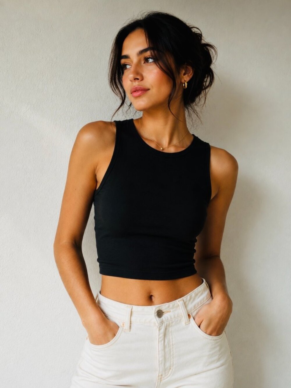 Women's cropped athletic t-shirt in size M by OFFLINE BY AERIE